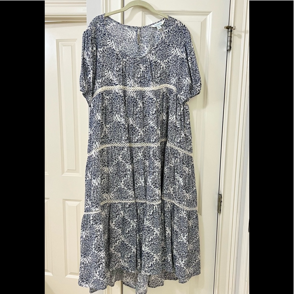 Sundance Blue and White Dress